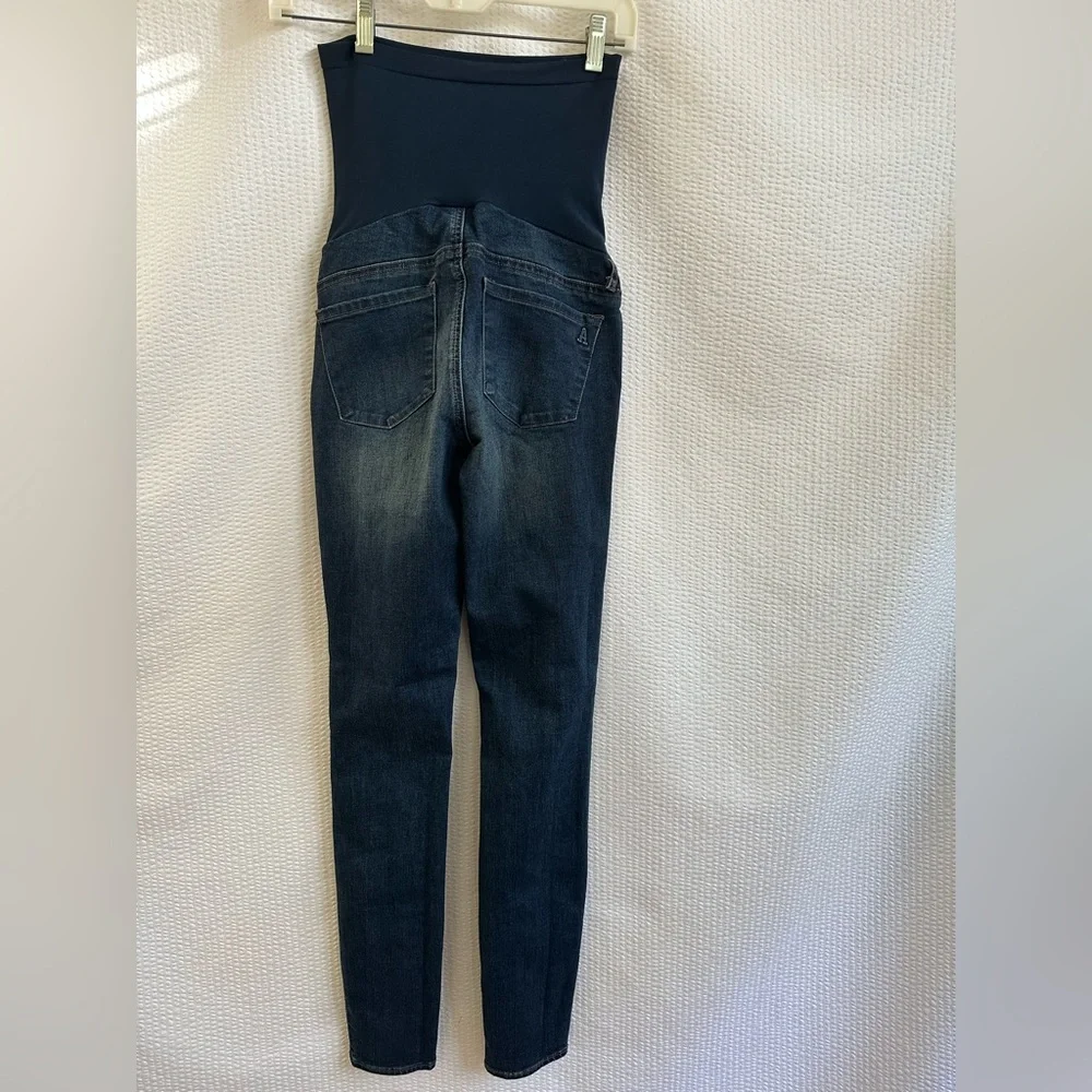Articles of Society Maternity Blue Skinny Jeans Size: 25